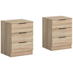 MID.YOU SADA NOČNÝCH STOLÍKOV, dub sonoma, vyobraziť