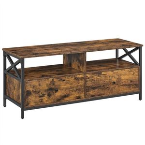 MID.YOU TV DIEL, hnedá, čierna, 120/50/40 cm vyobraziť