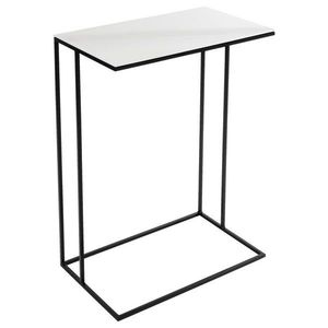 Novel PRÍRUČNÝ STOLÍK, čierna, biela vyobraziť