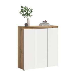 Livetastic SKRINKA NA TOPÁNKY, biela, farba duba, 105/111/37 cm vyobraziť