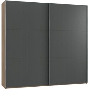 MID.YOU ŠAT. SKRIŇA S POSUV. DVERAMI, grafitová, farba duba, 250/236/65 cm vyobraziť