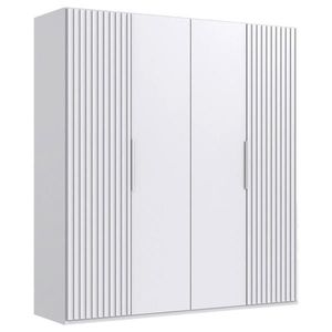 MID.YOU SKRIŇA S OTOČNÝMI DVERAMI, biela, 200/216/58 cm vyobraziť