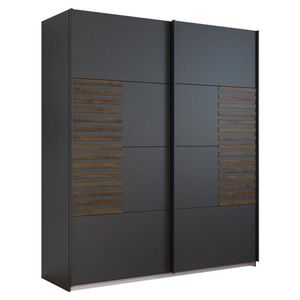 Rauch Möbel ŠAT. SKRIŇA S POSUV. DVERAMI, tmavosivá, tmavý dub, 181/210/62 cm vyobraziť