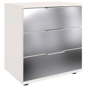 MID.YOU NOČNÝ STOLÍK, číra, biela, 52/58/38 cm vyobraziť