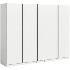 MID.YOU SKRIŇA S OTOČNÝMI DVERAMI, biela, 230/183/53 cm vyobraziť