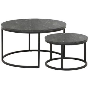 MID.YOU KONFERENČNÝ STOLÍK, antracitová, kov, kompozitné drevo, 80/45/80 cm vyobraziť