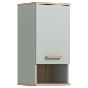 MID.YOU ZÁVESNÁ SKRINKA, svetlozelená, farba duba, 34/68/28 cm vyobraziť