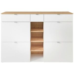 Xora SKRINKA NA TOPÁNKY, biela, dub artisan, 148/103/38 cm vyobraziť