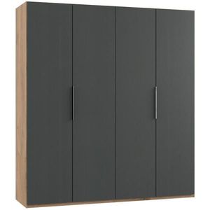 MID.YOU SKRIŇA S OTOČNÝMI DVERAMI, grafitová, farba duba, 200/216/58 cm vyobraziť