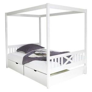 MID.YOU POSTEĽ S NEBESAMI, 140/200 cm biela vyobraziť