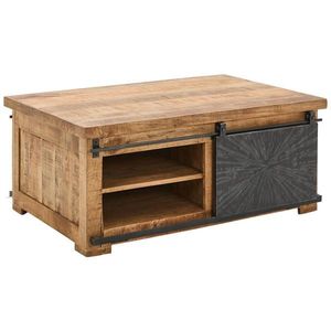 Ambia Home KONFERENČNÝ STOLÍK, prírodná farba, čierna, drevo, kov, 110/70/45 cm vyobraziť