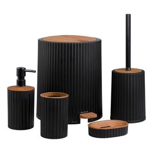 Novel SADA KÚPEĽNOVÝCH DOPLNKOV hnedá, čierna vyobraziť