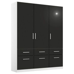 Rauch Möbel SKRIŇA S OTOČNÝMI DVERAMI, sivá, biela, 136/210/54 cm vyobraziť