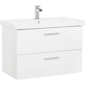 Xora SKRINKA S UMÝVADLOM, biela s vysokým leskom vyobraziť