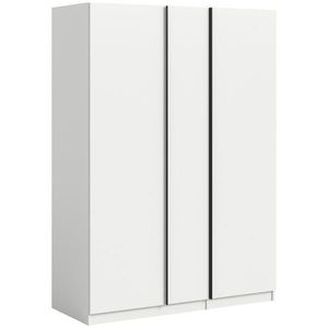 MID.YOU SKRIŇA S OTOČNÝMI DVERAMI, biela, 130/183/53 cm vyobraziť