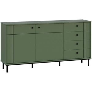 Carryhome ŠIROKÁ KOMODA, zelená, 160, 2/81, 8/37 cm vyobraziť