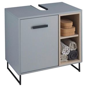 home24 SKRINKA POD UMÝVADLO, sivá, dub sonoma, sivá, dub sonoma, 65/60, 5/38 cm vyobraziť