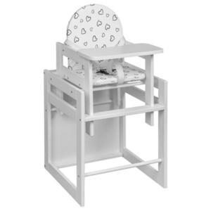 My Baby Lou DETSKÁ JEDÁL. STOLIČKA 2 V 1, buk, biela vyobraziť
