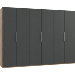 MID.YOU SKRIŇA S OTOČNÝMI DVERAMI, grafitová, farba duba, 300/216/58 cm vyobraziť