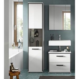 MID.YOU KÚPEĽŇA biela s vysokým leskom vyobraziť