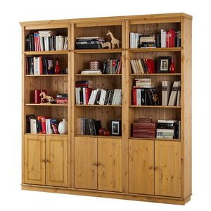 MID.YOU NÁSTENNÁ KNIŽNICA, farba borovice, borovica, 223/222/34 cm vyobraziť