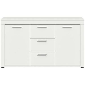MID.YOU ŠIROKÁ KOMODA, biela, 125/80/35 cm vyobraziť