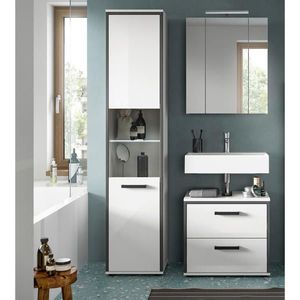 MID.YOU KÚPEĽŇA biela s vysokým leskom vyobraziť