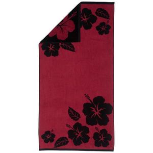 Esposa PLÁŽOVÁ OSUŠKA, 90/180 cm, čierna, pink vyobraziť