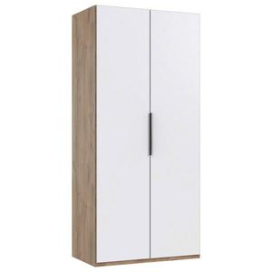 MID.YOU SKRIŇA S OTOČNÝMI DVERAMI, biela, trámový dub, 100/216/58 cm vyobraziť