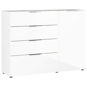 Premium Living ŠIROKÁ KOMODA, biela, 134/102/42 cm vyobraziť