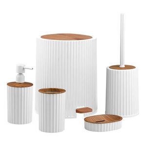 Novel SADA KÚPEĽNOVÝCH DOPLNKOV hnedá, biela vyobraziť