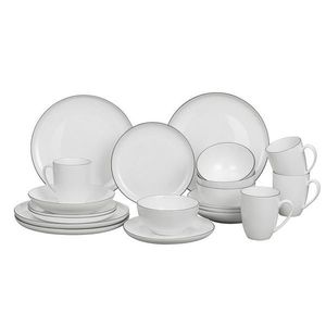 Novel KOMBINOVANÝ SERVIS 20-dielne, nový kostný porcelán (new bone china) keramika vyobraziť