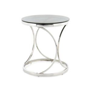PRÍRUČNÝ STOLÍK, čierna, strieborná vyobraziť