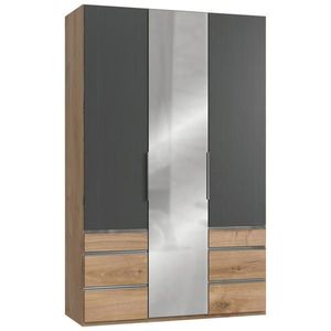 MID.YOU SKRIŇA S OTOČNÝMI DVERAMI, grafitová, farba duba, 150/236/58 cm vyobraziť