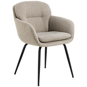 MID.YOU STOLIČKA S PODRÚČKAMI, štruktúra, béžová vyobraziť