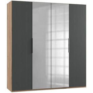 MID.YOU SKRIŇA S OTOČNÝMI DVERAMI, grafitová, farba duba, 200/216/58 cm vyobraziť