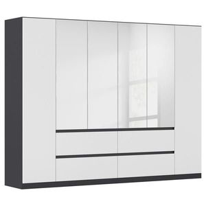 Rauch Möbel SKRIŇA S OTOČNÝMI DVERAMI, sivá, strieborná, biela, 271/210/54 cm vyobraziť