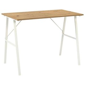 Carryhome PÍSACÍ STÔL, biela, dub artisan, 100/60/75 cm vyobraziť