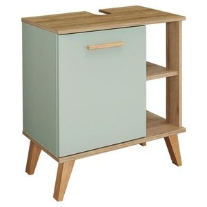 Xora SKRINKA POD UMÝVADLO, farba duba, pastelová zelená, farba duba, pastelová zelená, 60, 5/65/33 cm vyobraziť
