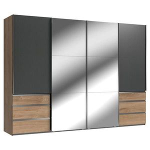 MID.YOU ŠAT. SKRIŇA S POSUV. DVERAMI, grafitová, farba duba, 300/216/65 cm vyobraziť