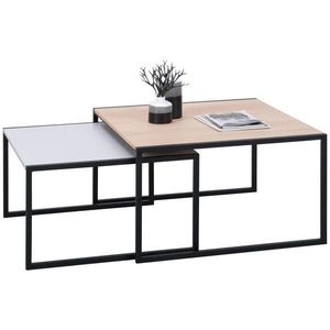 Dieter Knoll SADA KONFERENČNÝCH STOLÍKOV, farba duba, svetlosivá, drevo, kov, 75/75/42 cm vyobraziť