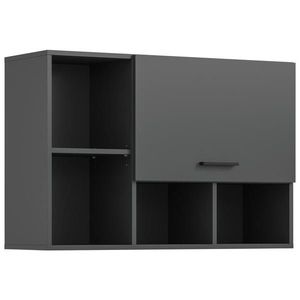 MID.YOU ZÁVESNÁ SKRINKA, antracitová, antracitová, 95/64/34 cm vyobraziť