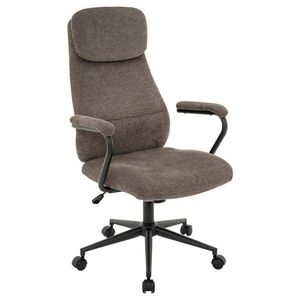 MID.YOU KANCELÁRSKE KRESLO, tkaná textília, čierna, taupe vyobraziť