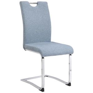 Carryhome STOLIČKA S PRUŽNÝM PODNOŽÍM, tkaná textília, modrá vyobraziť