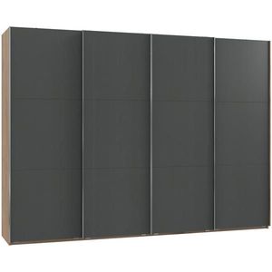 MID.YOU ŠAT. SKRIŇA S POSUV. DVERAMI, grafitová, farba duba, 300/216, 5/65 cm vyobraziť