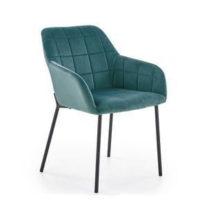 HALMAR K305 jedálenské kreslo tmavozelená / čierna vyobraziť