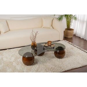 Konferenčný stolík Sphere - Walnut, Grey vyobraziť