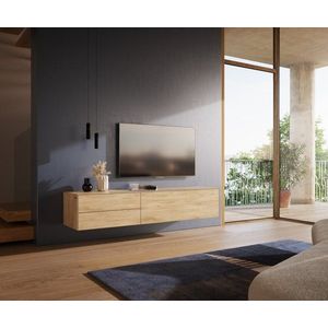TV stolík Cuor 180 cm keramika Laminam® sabbia v dubovej farbe 1 vyobraziť