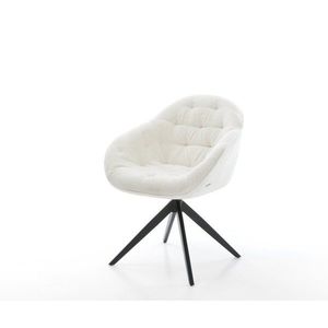 Jedálenská stolička Gaio-Flex bouclé mäkký béžová krížová podstava vyobraziť