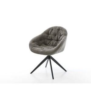 Jedálenská stolička Gaio-Flex bouclé mäkký tmavobéžová krížová vyobraziť